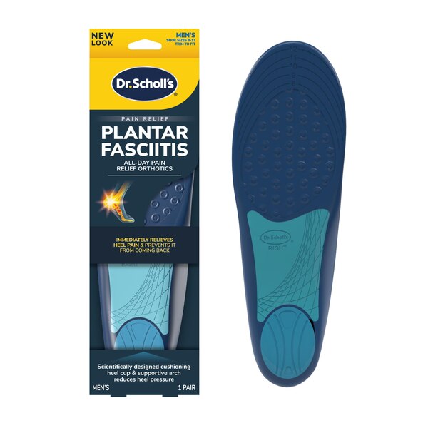 Dr. Scholl's Men's Pain Relief Orthotics For Plantar Fasciitis, Size 8-13