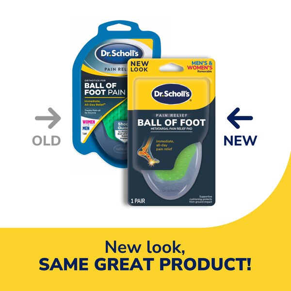 Dr. Scholl's Ball of Foot Pain Relief Orthotics, One Size, 1 pair