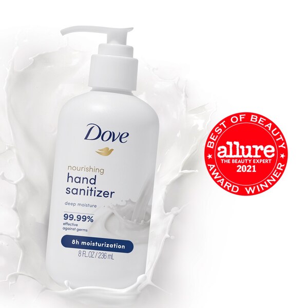 Dove Deep Moisture Hand Sanitizer, 8 OZ