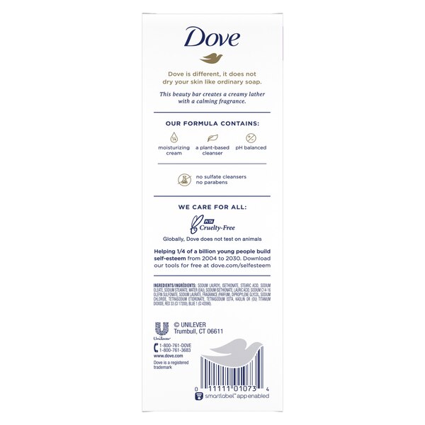 Dove Antibacterial Beauty Bar For All Skin Types, 3.75 OZ
