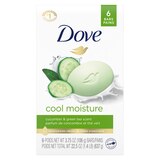 Dove go fresh Cucumber and Green Tea Beauty Bar, 4 OZ, thumbnail image 1 of 5