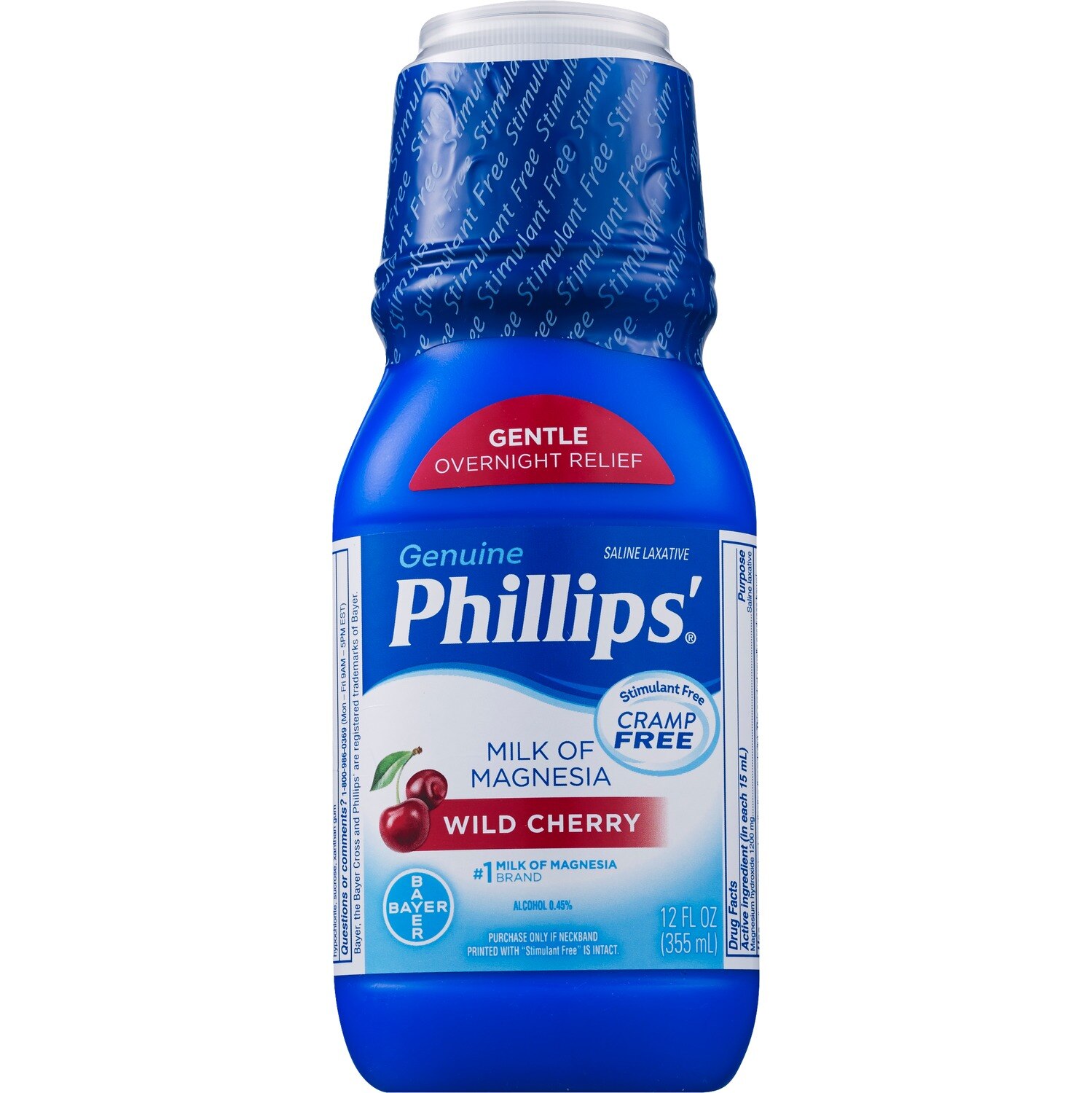 Phillips' Milk Of Magnesia Gentle Overnight Relief Liquid image.