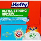 Hefty Renew 13 Gallon Tall Kitchen Drawstring Bags, Scent Free, 40 ct, thumbnail image 2 of 4