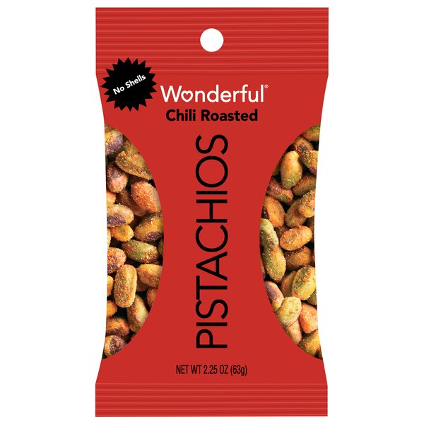 Wonderful Pistachios, No Shells, Chili Roasted Nuts