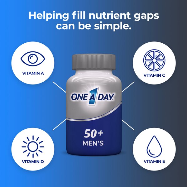 One A Day Men's 50+ Healthy Advantage Multivitamin Tablets
