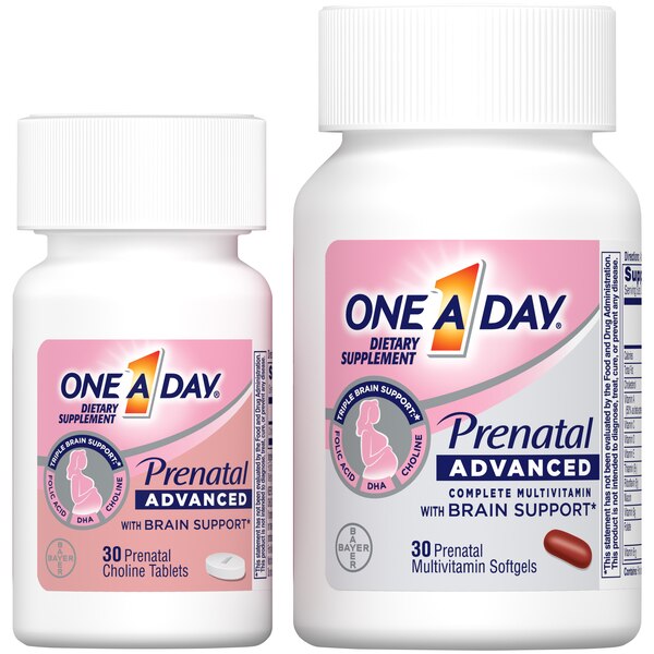 One A Day Prenatal Advanced Multivitamin Softgels & Tablets