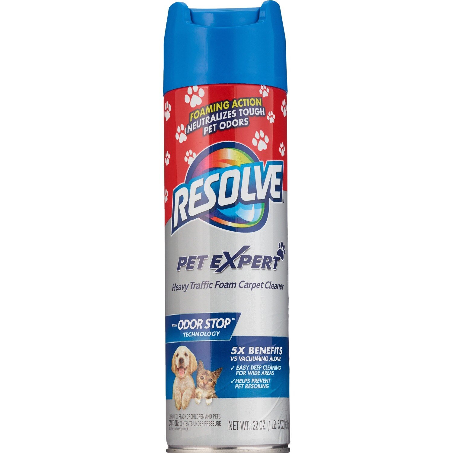 Resolve Pet Formula High Traffic Carpet Cleaner Foam, 22 OZ