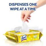 Lysol Disinfecting Wipes, Lemon & Lime Blossom, 80 CT, thumbnail image 4 of 9