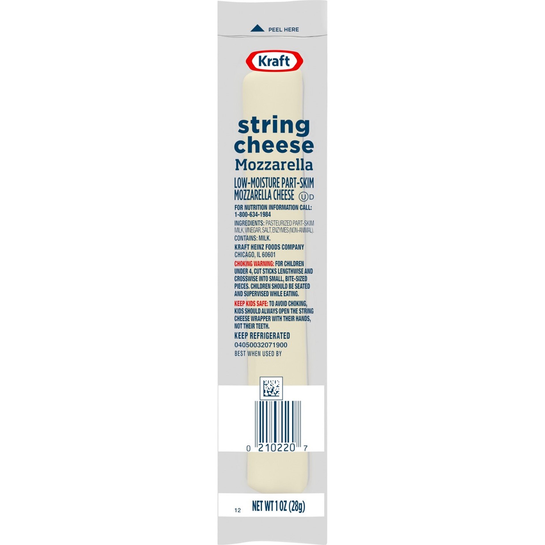 Kraft Mozzarella String Cheese, 1 OZ