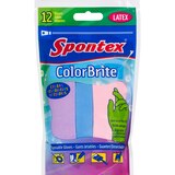 Spontex ColorBrite Latex Gloves, 12 Pack, thumbnail image 1 of 2