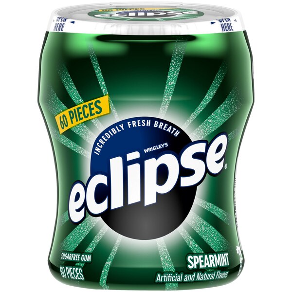 Eclipse Sugar-Free Gum Spearmint, 60 ct