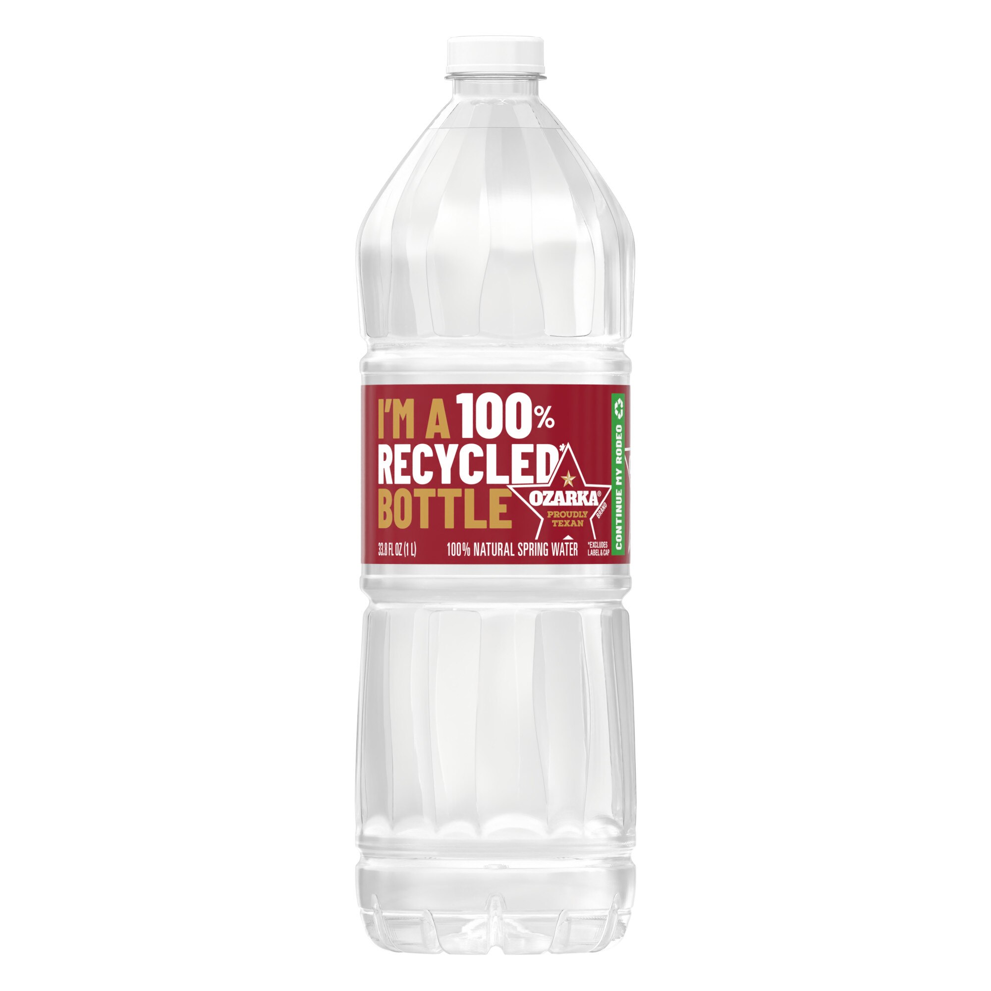 ozarka 100% Natural Spring Water Plastic Bottle image.
