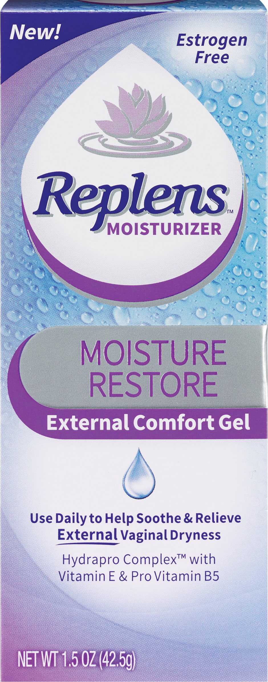 Replens Moisture Restore External Comfort Gel, 1.5 OZ