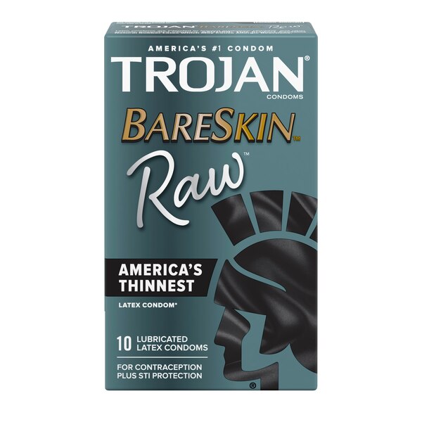 Trojan BareSkin Raw Lubricated Latex Condoms