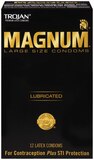 Trojan Magnum Large Lubricated Latex Condoms, thumbnail image 1 of 1