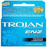 Trojan ENZ Lubricated Latex Condoms, 12 CT, thumbnail image 1 of 1