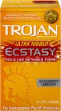 Trojan Ecstasy UltraSmooth Ultra Ribbed Premium Latex Condoms, thumbnail image 1 of 1