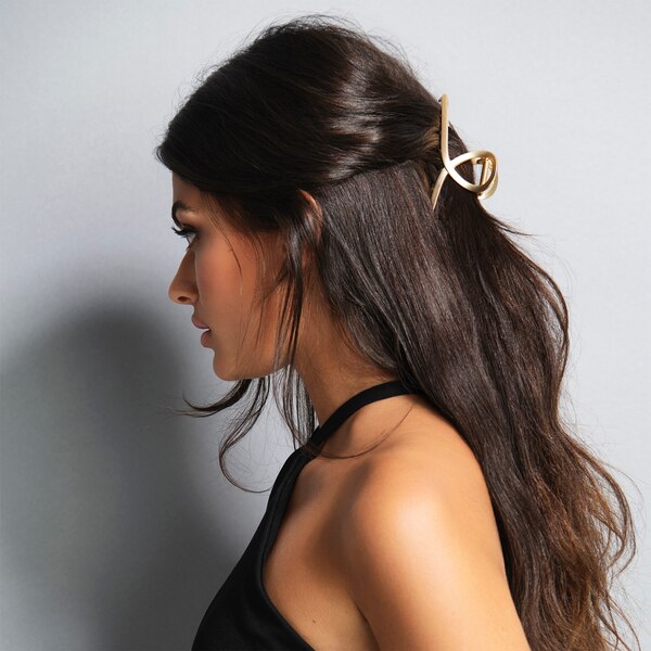 The Hair Edit French Twist Clip Gold