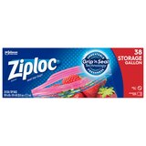 Ziploc Brand Storage Gallon Bags, Large Storage Bags for Food, 38 ct, thumbnail image 1 of 5