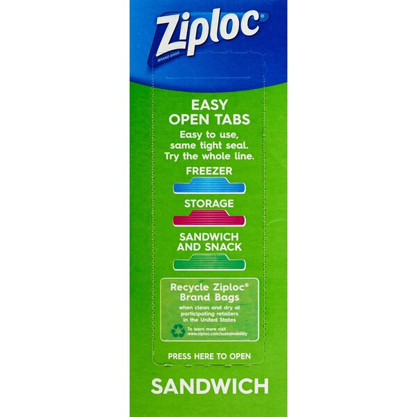 Ziploc Sandwich Bags, 72 ct