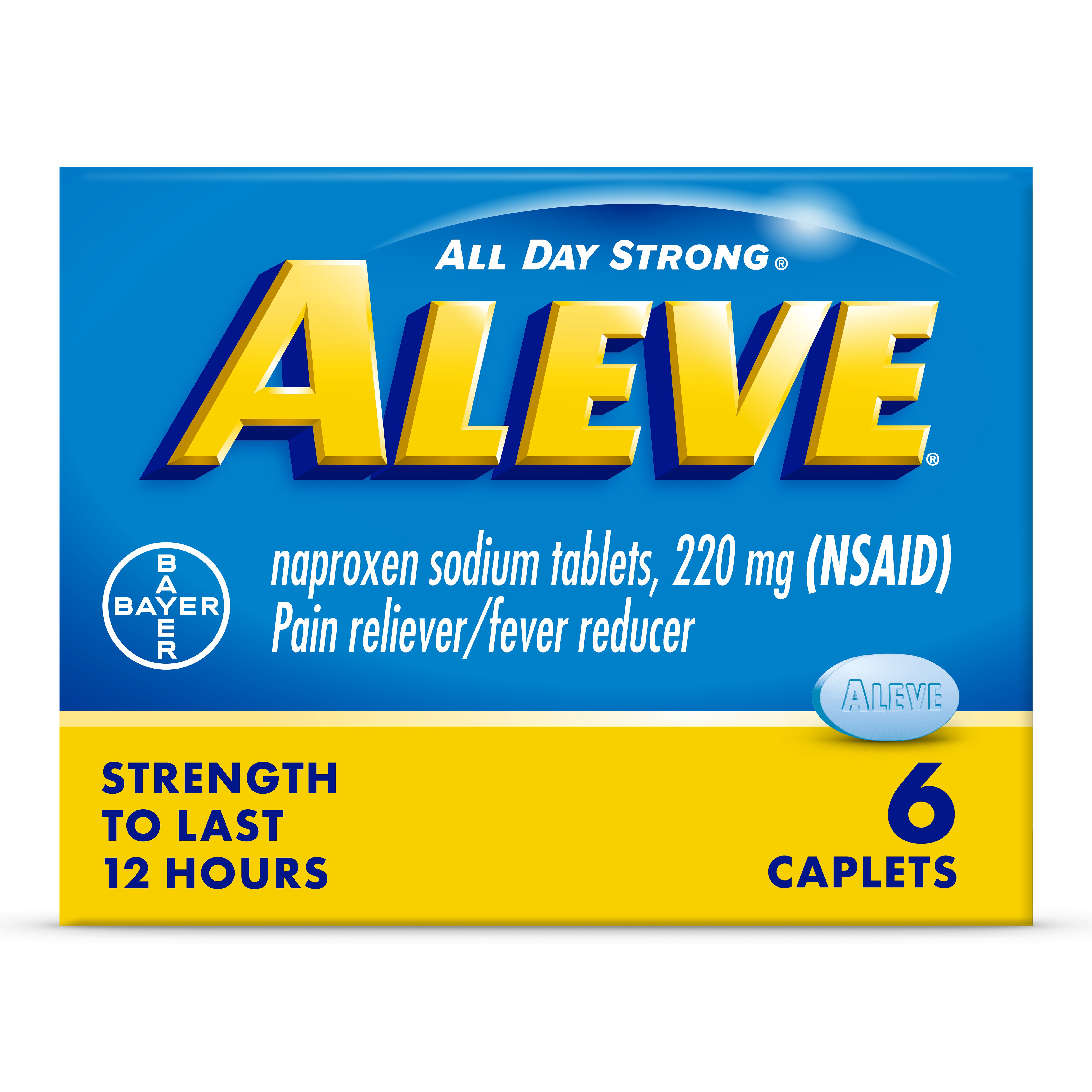 Aleve Pain Relief Naproxen Sodium Caplets