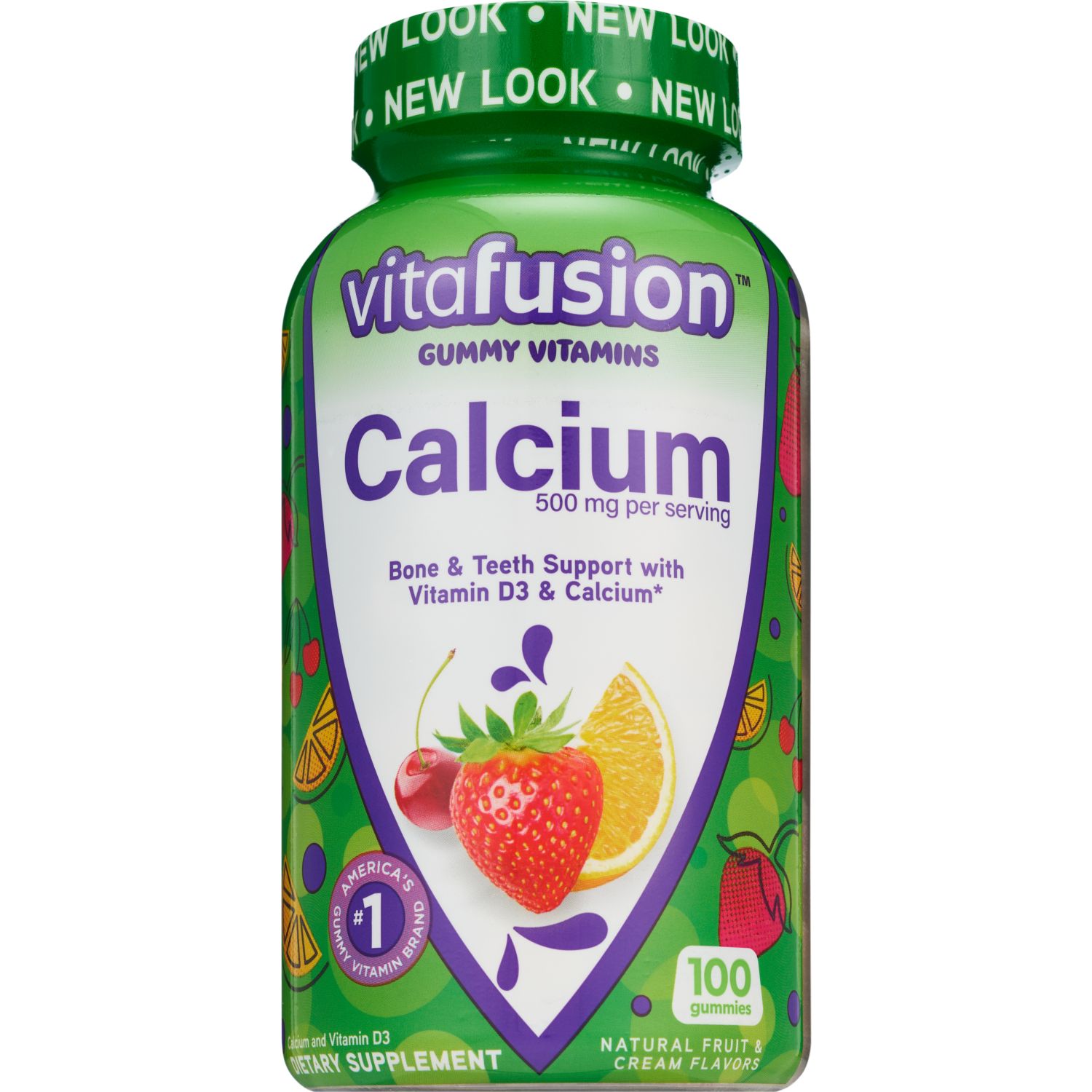 Vitafusion Calcium Gummy Vitamins for Adults 500 mg