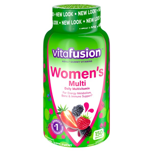 Vitafusion Women's Bone and Metabolism Daily Multivitamin Gummy Formula, 150CT