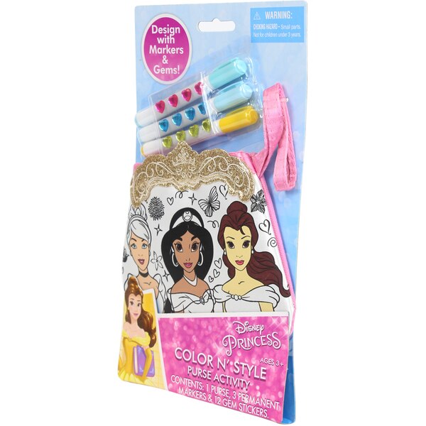 Disney Color N' Style Purse Activity, Assorted Characters