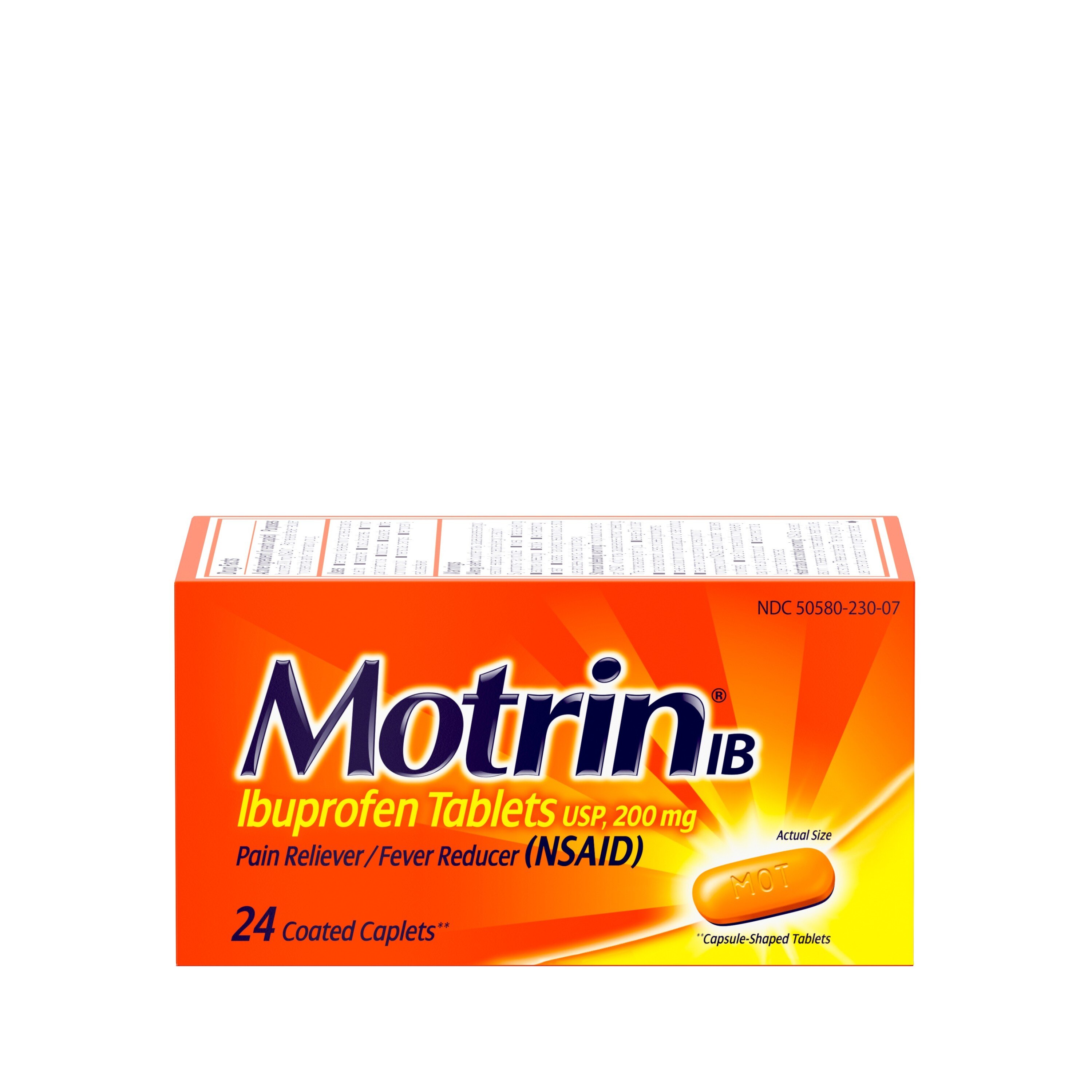 Motrin IB Ibuprofen 200 MG Tablets