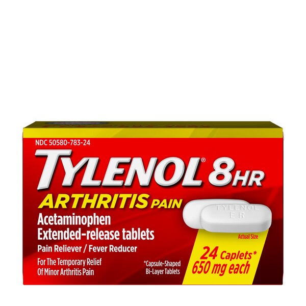 Tylenol 8 Hour Arthritis Joint Pain Acetaminophen Tablets