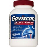 Gaviscon Extra Strength Antacid Chewable Tablets, 100 CT, thumbnail image 1 of 5