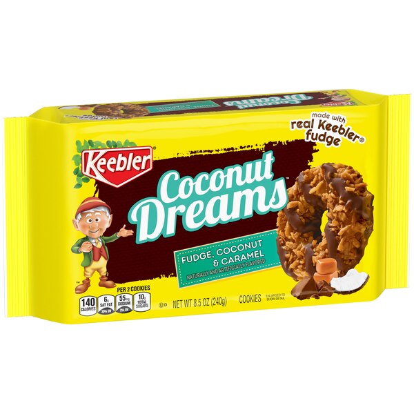 Keebler Fudge Shoppe Coconut Dreams Cookies, 8.5 OZ