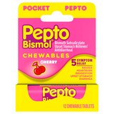 Pepto Bismol, 5 Symptom Relief Chewable Tablets, thumbnail image 1 of 8