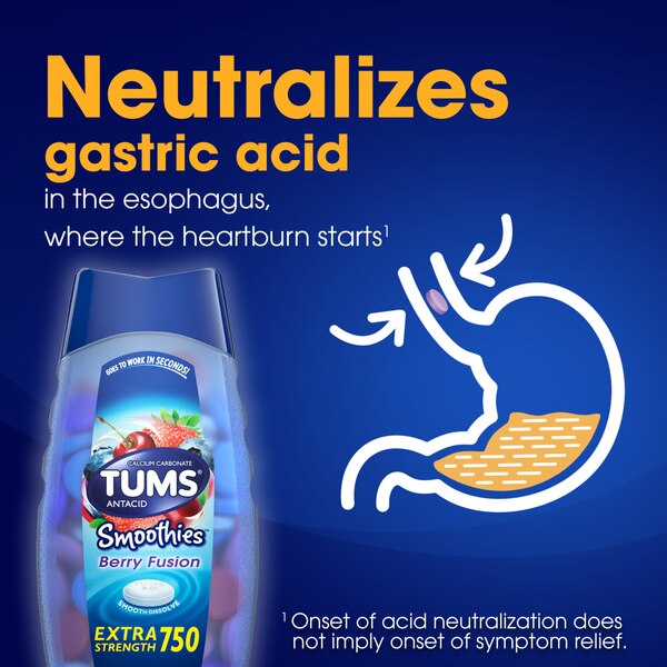 TUMS Antacid Chewable Tablets for Heartburn Relief