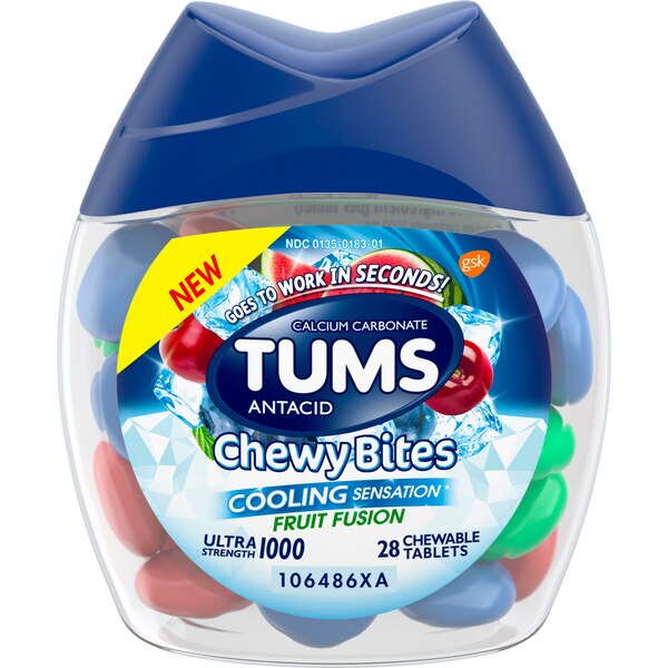 TUMS Chewy Bites with Cooling Sensation Tablets