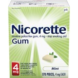 Nicorette Niotine 4mg Gum, 170 CT, thumbnail image 1 of 4
