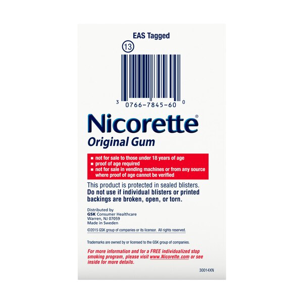 Nicorette Niotine 2mg Gum, 170 CT