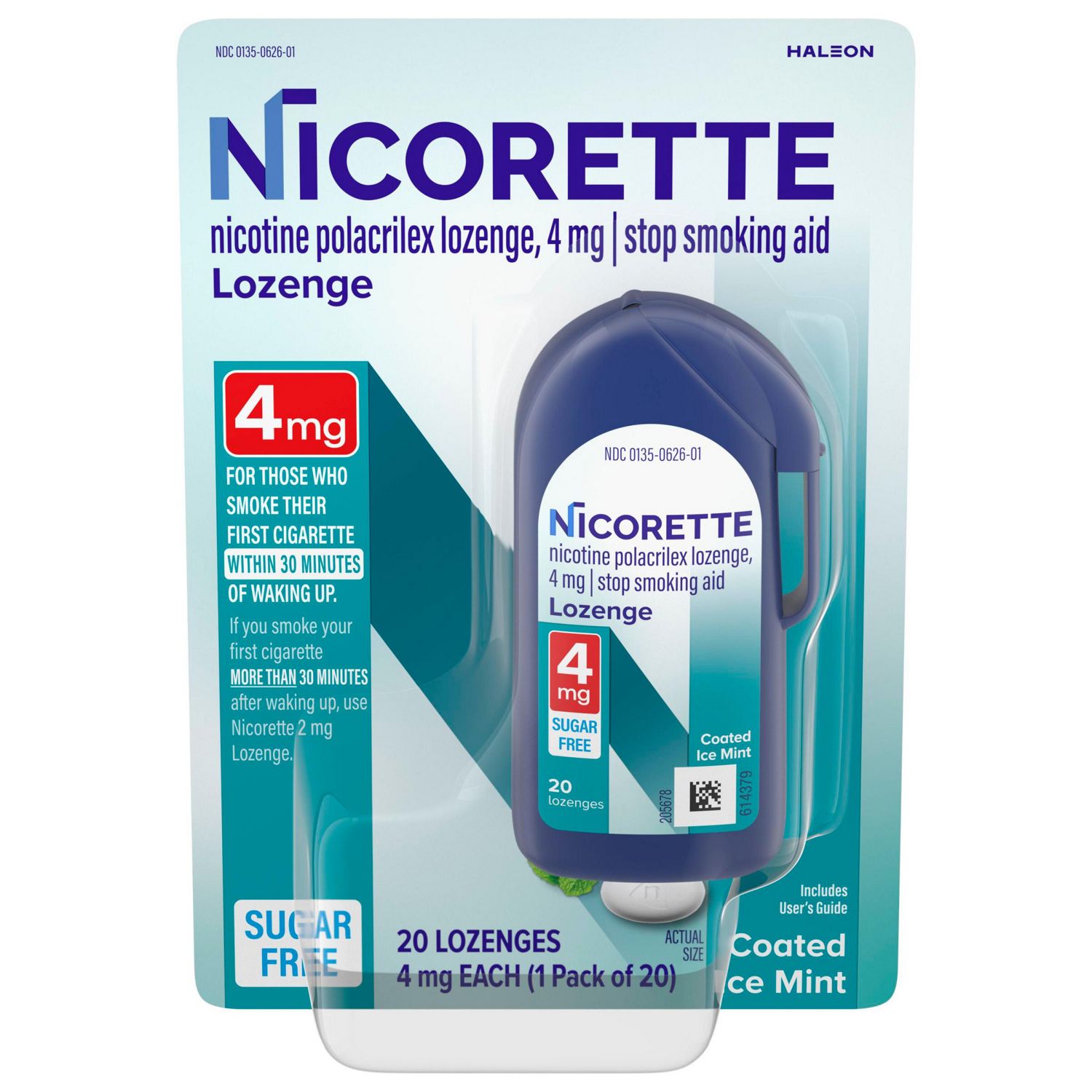Nicorette Lozenge, Ice Mint image.