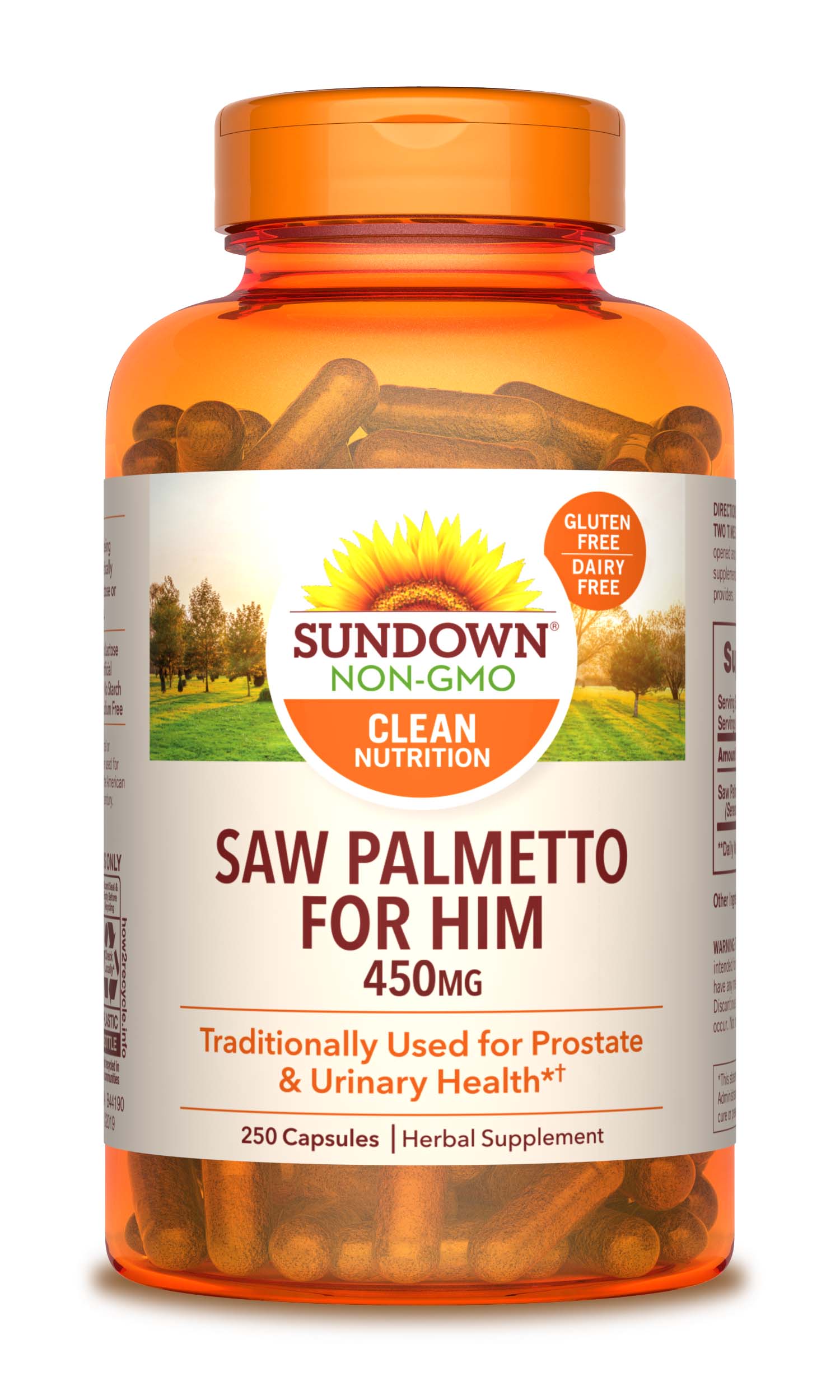 Sundown Naturals Saw Palmetto Capsules 450mg, 250CT