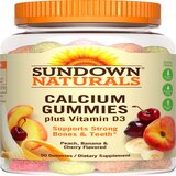 Sundown Naturals Calcium Plus Vitamin D3 Gummies, 50CT, thumbnail image 1 of 4