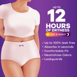 Always Discreet Women's Incontinence and Postpartum Underwear, XL, 34 CT, thumbnail image 2 of 8
