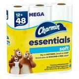 Charmin Essentials Soft Toilet Paper 12 Mega Rolls, 330 sheets per roll, thumbnail image 4 of 18