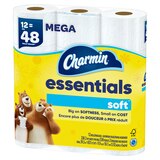 Charmin Essentials Soft Toilet Paper 12 Mega Rolls, 330 sheets per roll, thumbnail image 5 of 18