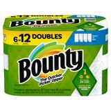 Bounty Select-A-Size Paper Towels, 6 Double Rolls, White, 90 Sheets Per Roll, thumbnail image 1 of 27