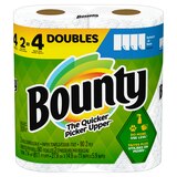 Bounty Select-A-Size Paper Towels, 2 Double Rolls, White, 90 Sheets Per Roll, thumbnail image 1 of 27