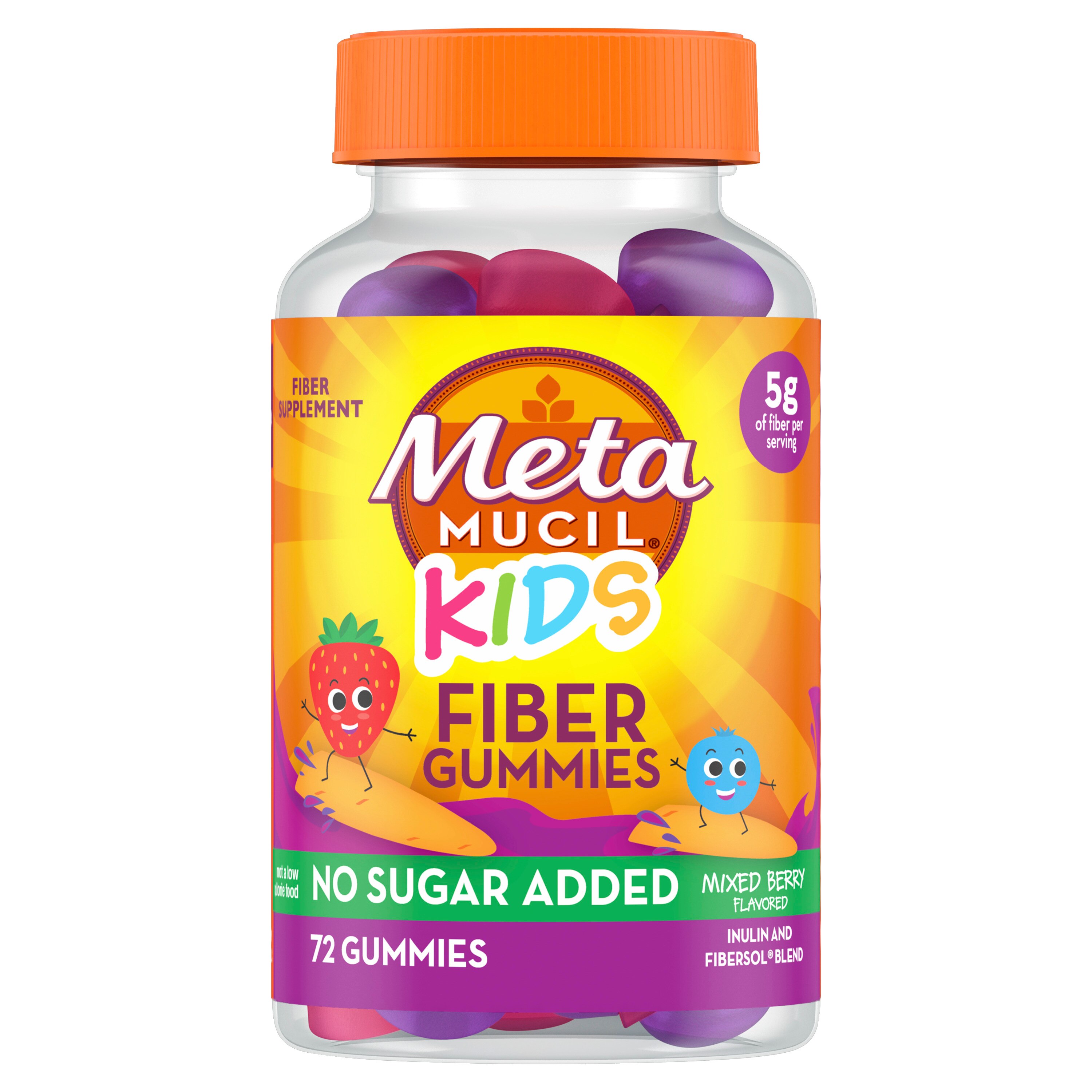 Metamucil Kids Fiber Supplement Gummies, 72 CT