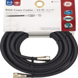 GE RG6 Coax Cable- 15', thumbnail image 1 of 2