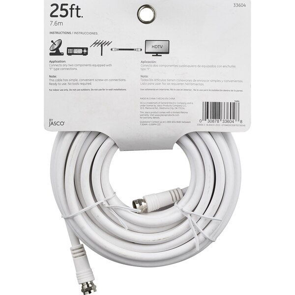 GE RG59 Video Cable, 25'