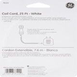 GE Coil Cord, 25' White, thumbnail image 2 of 2