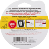 GE Nickel Metal Hydride Phone Battery, thumbnail image 2 of 2